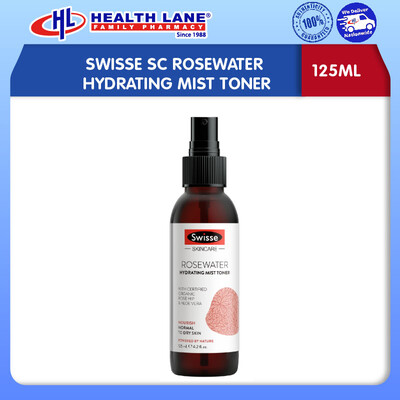 SWISSE SC ROSEWATER PELEMBAP MIST TONER (125ML)